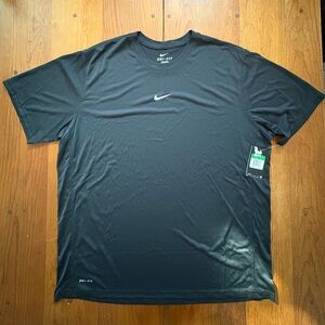 Nike Dri-Fit T-Shirt Athletic Black Short Sleeve XLarge Workout Gym Retro